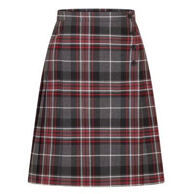 Tartan 4 Button Mock Kilt Eco-Skirt