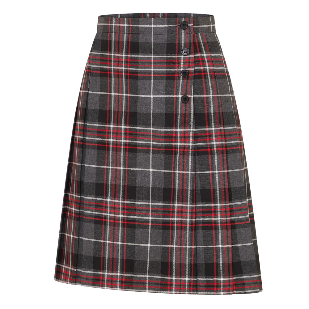 Tartan 4 Button Mock Kilt Eco-Skirt